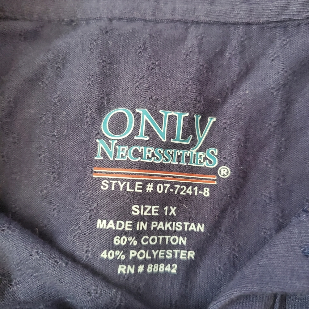 Navy Short Sleeve Top - Picture 4 of 6